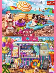 Пазл Trefl 2х500 деталей: Время отпуска