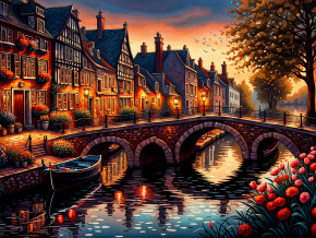 Пазл деревянный Алма 300 деталей  Города и Страны. Город №1