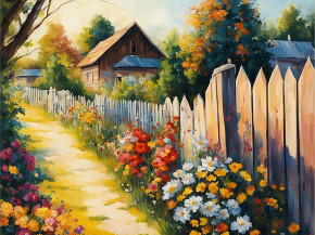 Пазл деревянный Алма 300 деталей Домик в деревне. Деревня №1 Пазл деревянный Алма 300 деталей Домик в деревне. Деревня №1