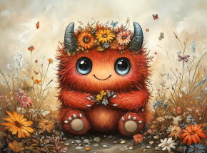 Картина интерьерная на стену, постер. Милый рыжик