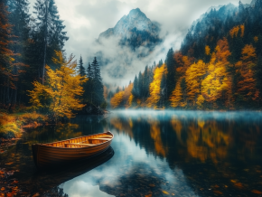 Пазл Алма деревянный 500 деталей. Волшебство природы. Утренний туман