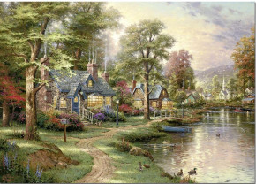 Пазл Schmidt 1500 деталей: На озере. Томас Кинкейд