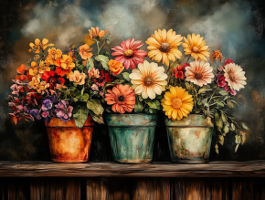 Картина интерьерная на стену, постер Цветы