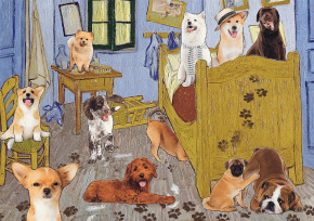 Пазл Trefl 500 деталей: Комната Ван Гога. Собачья революция