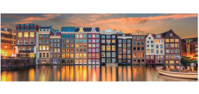 Пазл Clementoni 1000 деталей: Яркий Амстердам