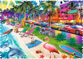 Пазл Trefl 600 деталей: Пляж в Майами (УЦЕНКА)