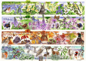 Пазл Trefl 1000 деталей: Время чая. Четыре сезона (УЦЕНКА)