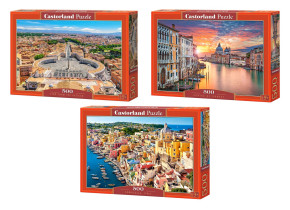 Набор Castorland 500 деталей: Италия, 3 шт