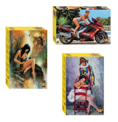 Набор Степ 1000 деталей: Такие разные девушки, 3 шт