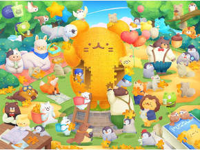 Пазл Pintoo 1200 деталей: mousebox. Пазл вечеренка в саду