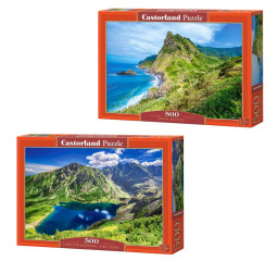 Набор Castorland 500 деталей: Горный пейзаж, 2 шт