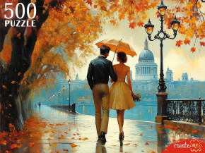 Пазл Рыжий Кот 500 деталей: Пара в осеннем парке