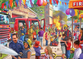 Пазл Falcon 1000 деталей: День открытых дверей на пожарной станции