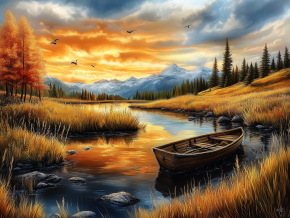 Пазл Алма деревянный 500 деталей. Волшебство природы. Заросший берег