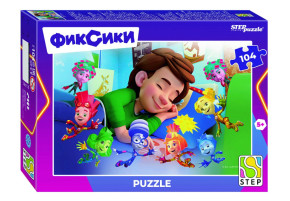 Пазл Step puzzle 104 деталей: Фиксики. Новый сезон