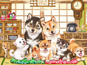 Пазл Pintoo 1200 деталей: Кайоми. Семья вместе