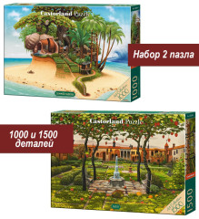 Набор Castorland 1000 и 1500 деталей: Йерка, 2 шт