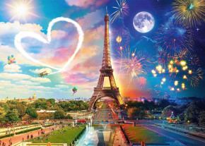 Пазл Schmidt 2000 деталей: Париж, день-ночь